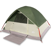 Tenda da campeggio | Tenda da campo a Cupola per 3 Persone Verde Impermeabile