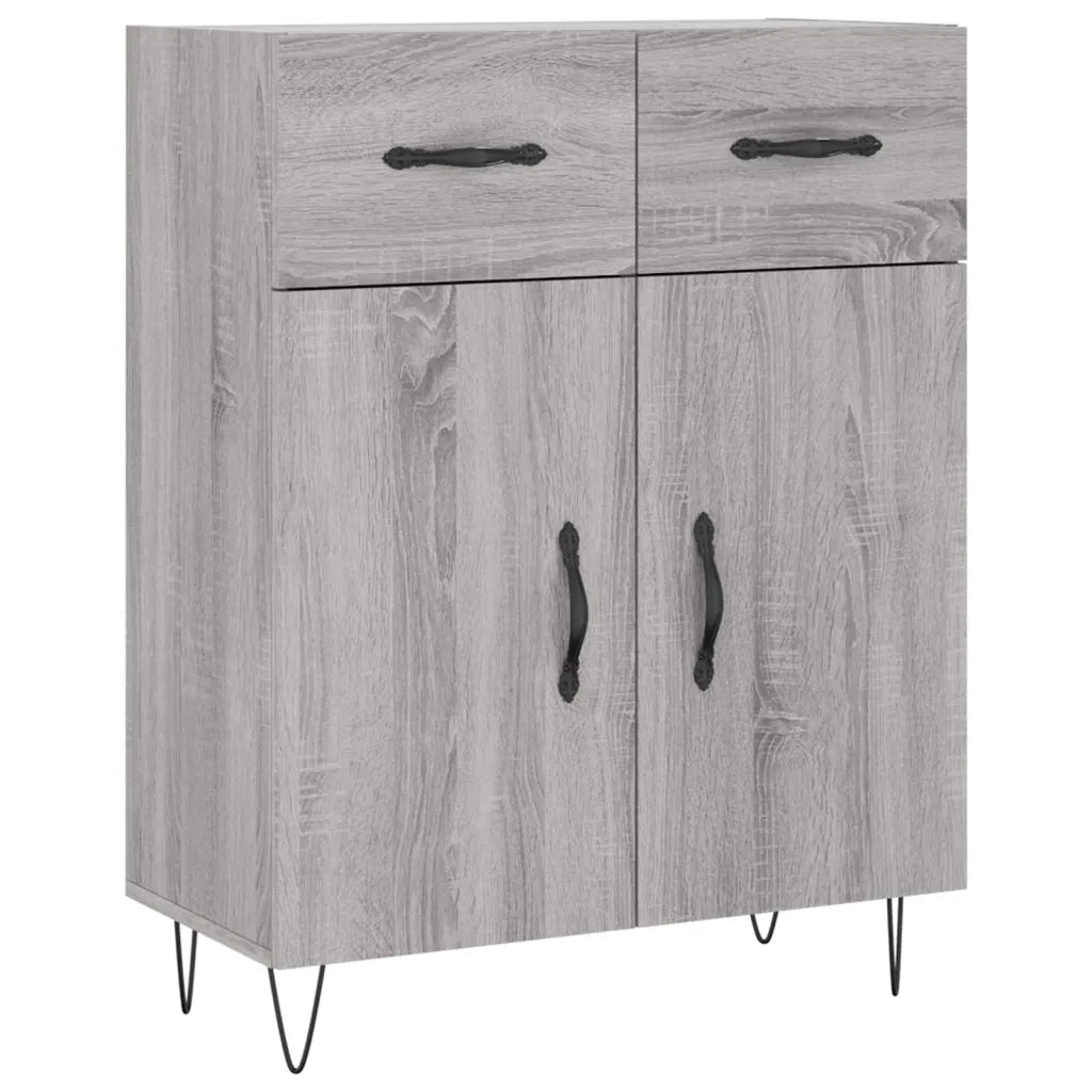 Credenza Grigio Sonoma 69,5x34x180 cm in Legno Multistrato 3199911