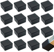 Ferritoie 40 x 40 mm - 16 pezzi - Coperture di protezione per tubi in gomma - Protezioni per gambe di tavolo - Antiscivolo - PVC duraturo - Dadi in gomma