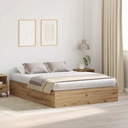 Struttura letto con contenitore Rovere artigianale 150 x 200 cm 3335388