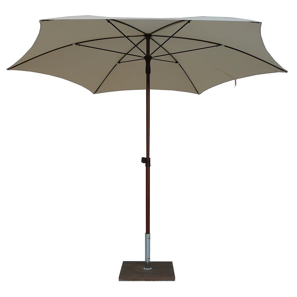 Ombrellone da Giardino Ø2,8 m Palo Ø35 mm in Alluminio Maffei Madera Ecru