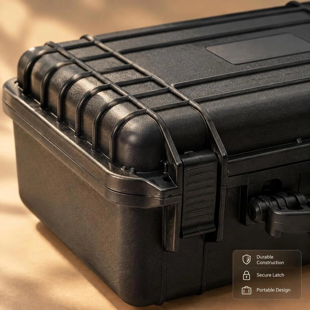 Portable Flight Suitcase, Black, 47x36x18 Cm, PP