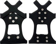 Stivali antiscivolo con tacchi spessi, manubri antiscivolo per neve, stivali con tacchi spessi in acciaio inox universali, tacchi spessi per ghiaccio, stivali con tacchi spessi (XL: 45-50) - chiodo a molla
