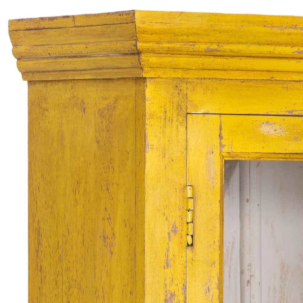 Vetrina in legno giallo 105x40x180h cm