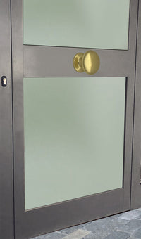 Pomolo fisso per porta SAGUATTI 173/70BB in alluminio oro lucido