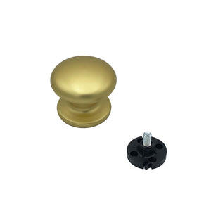 Pomolo fisso per porta SAGUATTI 173/70FB in alluminio oro satinato