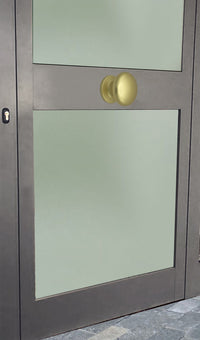 Pomolo fisso per porta SAGUATTI 173/70FB in alluminio oro satinato