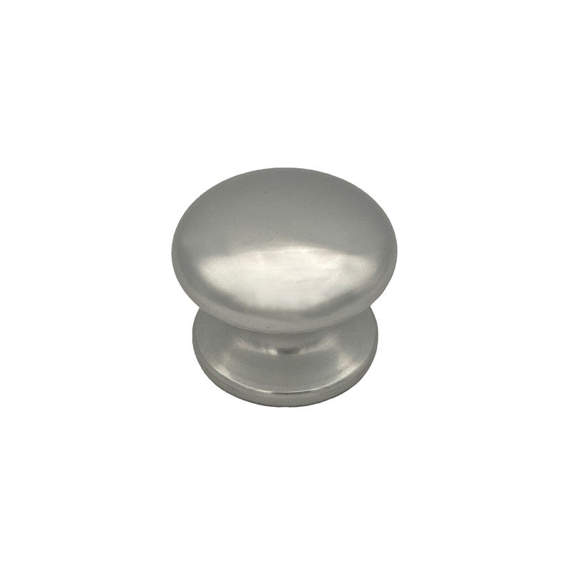 Pomolo fisso per porta SAGUATTI 173/70AB in alluminio argento lucido