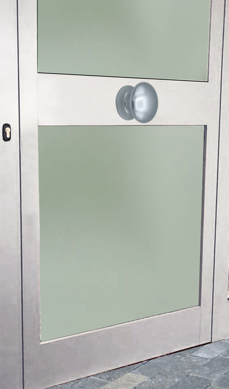 Pomolo fisso per porta SAGUATTI 173/80AB in alluminio argento lucido