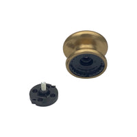 Pomolo fisso per porta SAGUATTI 173/80CB in alluminio bronzo lucido