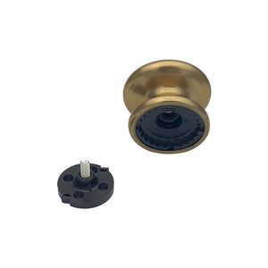 Pomolo fisso per porta SAGUATTI 173/80CB in alluminio bronzo lucido