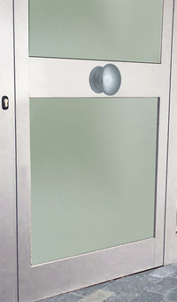 Pomolo fisso per porta SAGUATTI 173/80EB in alluminio argento satinato