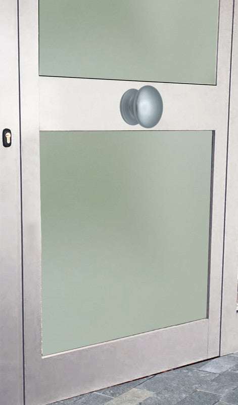 Pomolo fisso per porta SAGUATTI 173/80EB in alluminio argento satinato