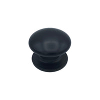 Pomolo fisso per porta SAGUATTI 173/80ZB in alluminio nero opaco