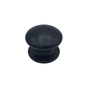 Pomolo fisso per porta SAGUATTI 173/80ZB in alluminio nero opaco