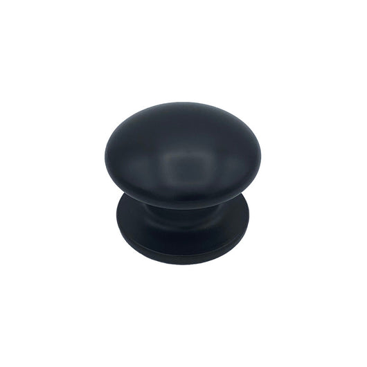 Pomolo fisso per porta SAGUATTI 173/80ZB in alluminio nero opaco