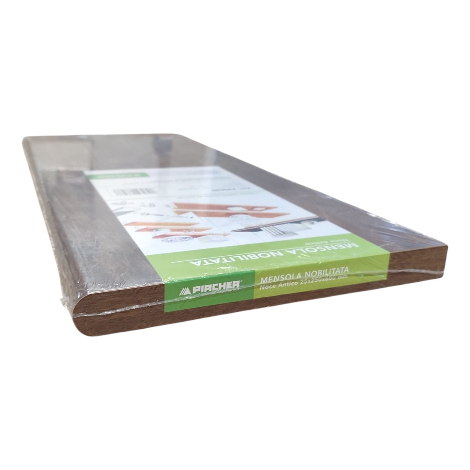 MENSOLA IN  LEGNO NOCE SC. 60X25