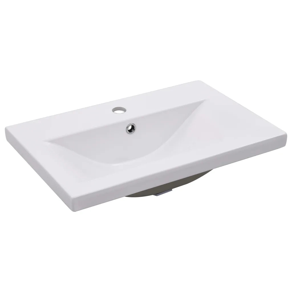 Mobile con Lavabo Integrato Bianco in Legno Multistrato 3071540