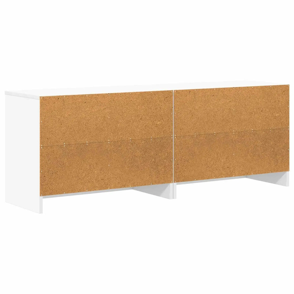Armadietto per letto 2 pz Bianco 66 x 33 x 48 cm 893723