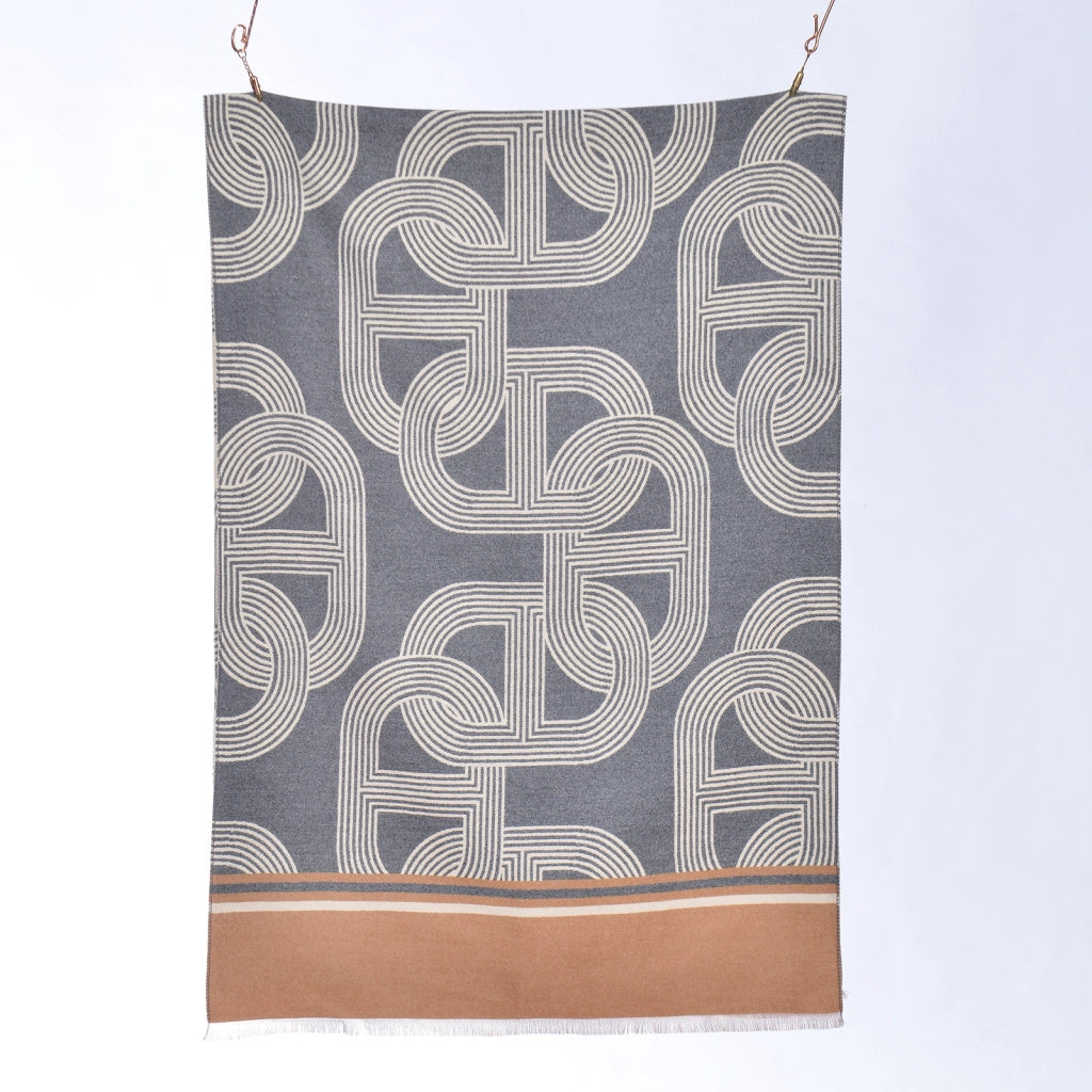 Nuova sciarpa jacquard con motivo a cuori per donna, versatile scaldacollo