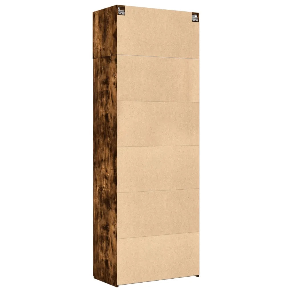 Armadietto Rovere Fumo 80x42,5x225 cm in Truciolato 3281354
