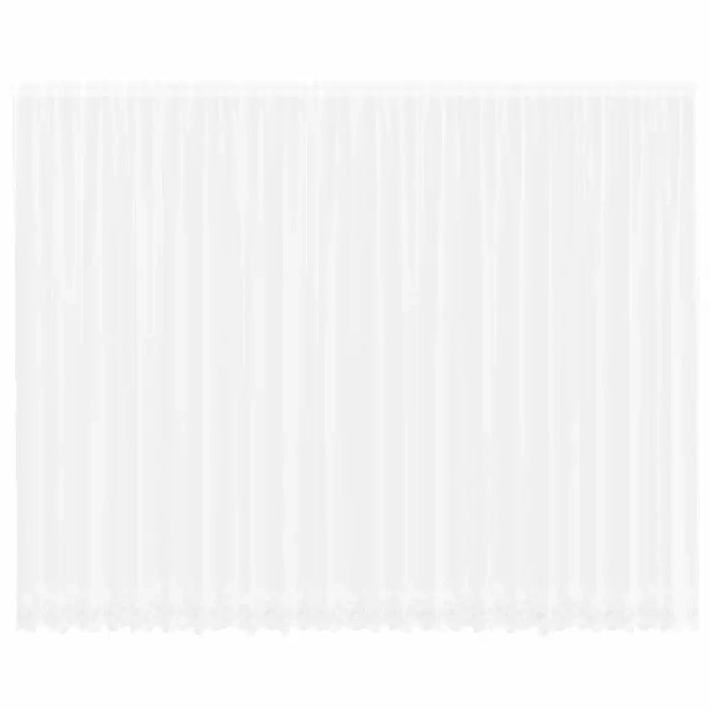 vidaXL Tende con tende Floreale Bianco 600 × 300 cm Poliestere