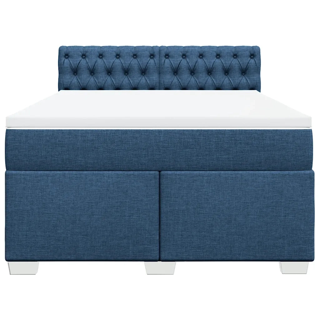 Giroletto a Molle con Materasso Blu 140x200 cm in Tessuto 3285924