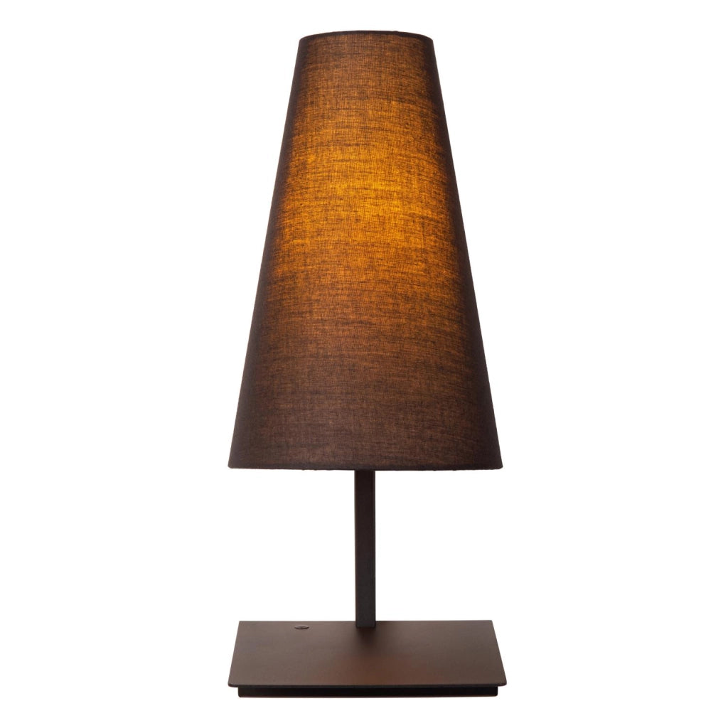 Lampada da tavolo GREGORY nera paralume conico 1xE27 Lucide