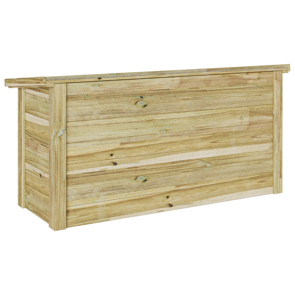 Scatola di Stoccaggio in Legno Trattato di Pino 44x119x57 cm