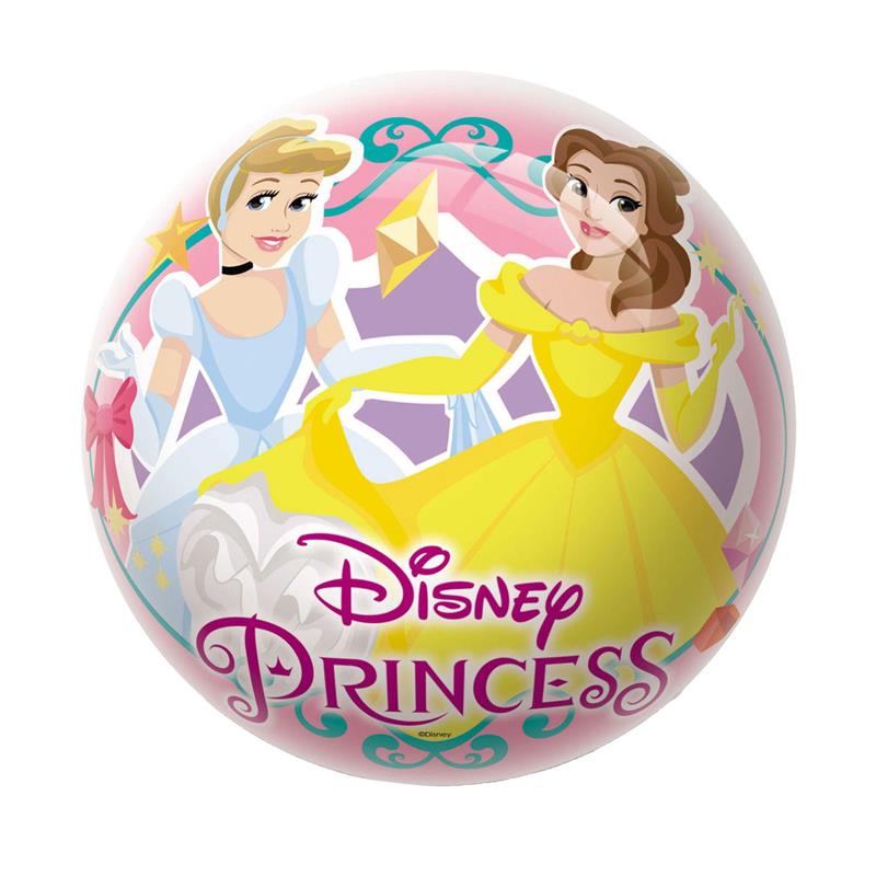 PALLONE PER BAMBINI GIOCO DA ESTERNO COLORATO CON SCRITTE E DISEGNI PRINCESS BIO 23 CM