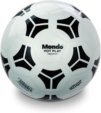 PALLONE TANGO HOT PLAY GIOCO DA ESTERNO CON SCRITTE E DECORI BIANCO E NERO DIAMETRO 22 CM