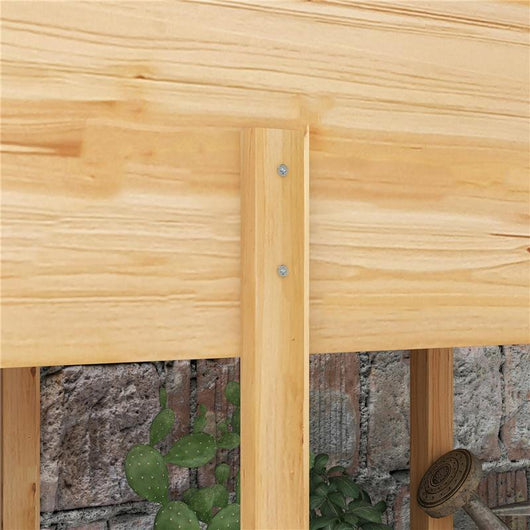 ORTO RIALZATO CON 2 FORI DI DRENAGGIO E SACCA IN TESSUTO NON TESSUTO IN LEGNO DI ABETE 115X55X80 CM