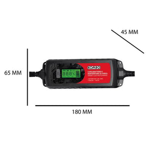 CARICABATTERIA LCD FASTCHARGE 6-12V PER BATTERIE AL PIOMBO DIMENSIONI 180X65X45 MM OKP