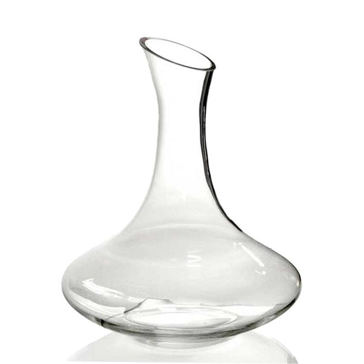 DECANTER SPESSO AMPIO ELEGANTE IN VETRO LISCIO TRASPARENTE 1.7 LITRI