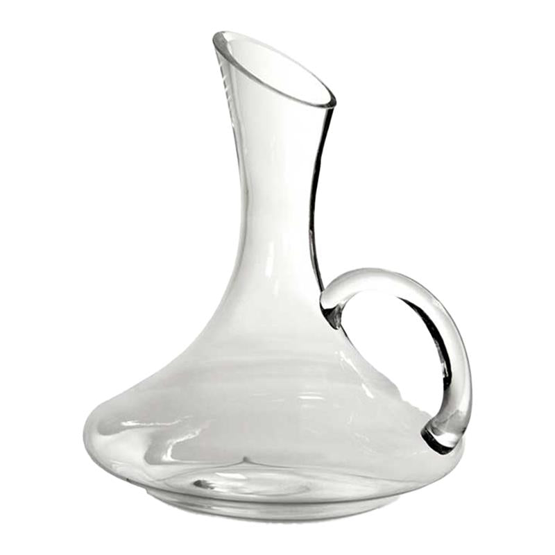 DECANTER AMPIO CON MANICO IN VETRO TRASPARENTE ELEGANTE 1.5 LITRI