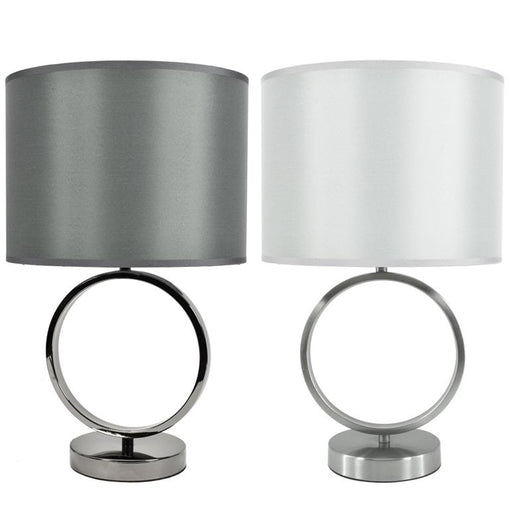 MAURY'S UNA LAMPADA DA TAVOLO DESIGN MODERNO CON BASE DI APPOGGIO TONDA IN COLORAZIONE ASSORTITA 45 CM