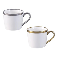 MA MAISON 1 TAZZA NOIR 360 CC BIANCA CON MANICO COMODO E DI DESIGN COLORI ASSORTITI