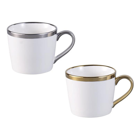 MA MAISON 1 TAZZA NOIR 360 CC BIANCA CON MANICO COMODO E DI DESIGN COLORI ASSORTITI