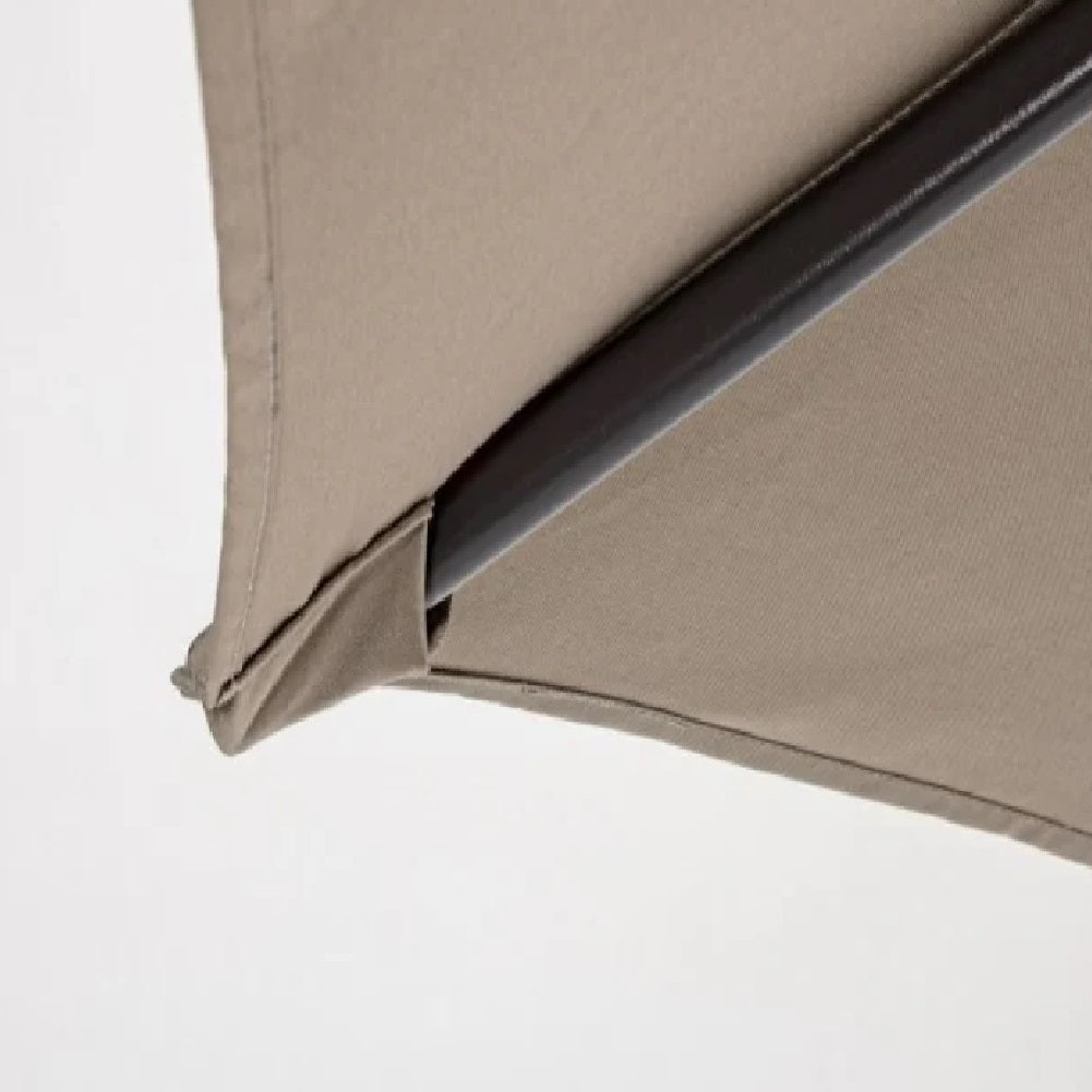 Ombrellone Giardino 2.7 mt con Palo Centrale AirVent Telo Poliestere Resistente Tortora