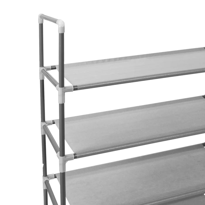 Scarpiera 4 Ripiani 12 Posti Porta Scarpe in Metallo Salvaspazio 72x58x28cm