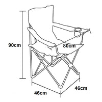 2pz Sedia Campeggio Portatile Pieghevole Telo Oxford Sacca con Maniglia H90cm Blu