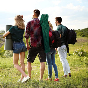 2pz Sedia Campeggio Portatile Pieghevole Telo Oxford Sacca con Maniglia H90cm Verde