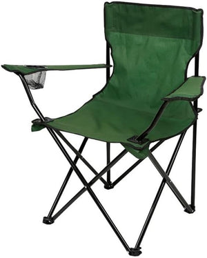 2pz Sedia Campeggio Portatile Pieghevole Telo Oxford Sacca con Maniglia H90cm Verde