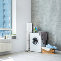 Scaffale Richiudibile Salvaspazio in Metallo Scaffalatura Multiuso Pieghevole