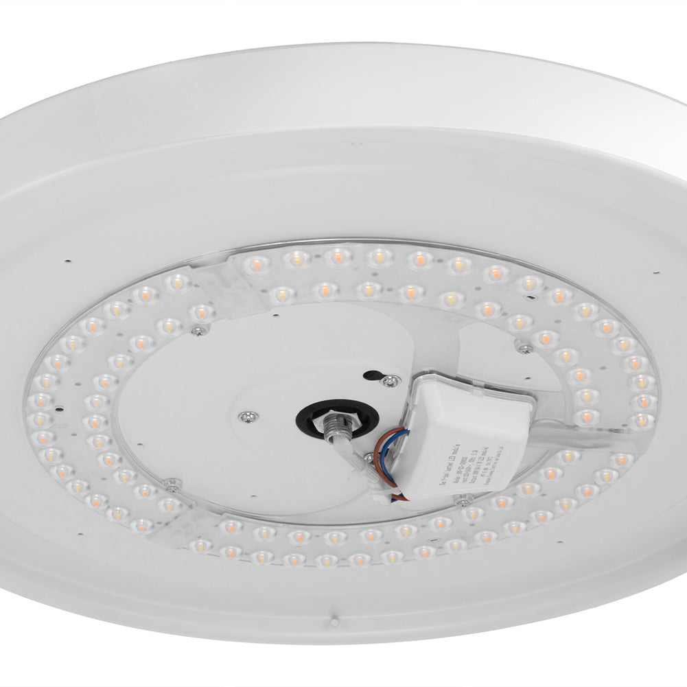 Ventilatore da Soffitto 4 Pale Richiudibili Plafoniera LED 60W Telecomando 110 cm