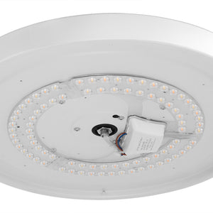 Ventilatore da Soffitto 4 Pale Richiudibili Plafoniera LED 60W Telecomando 110 cm