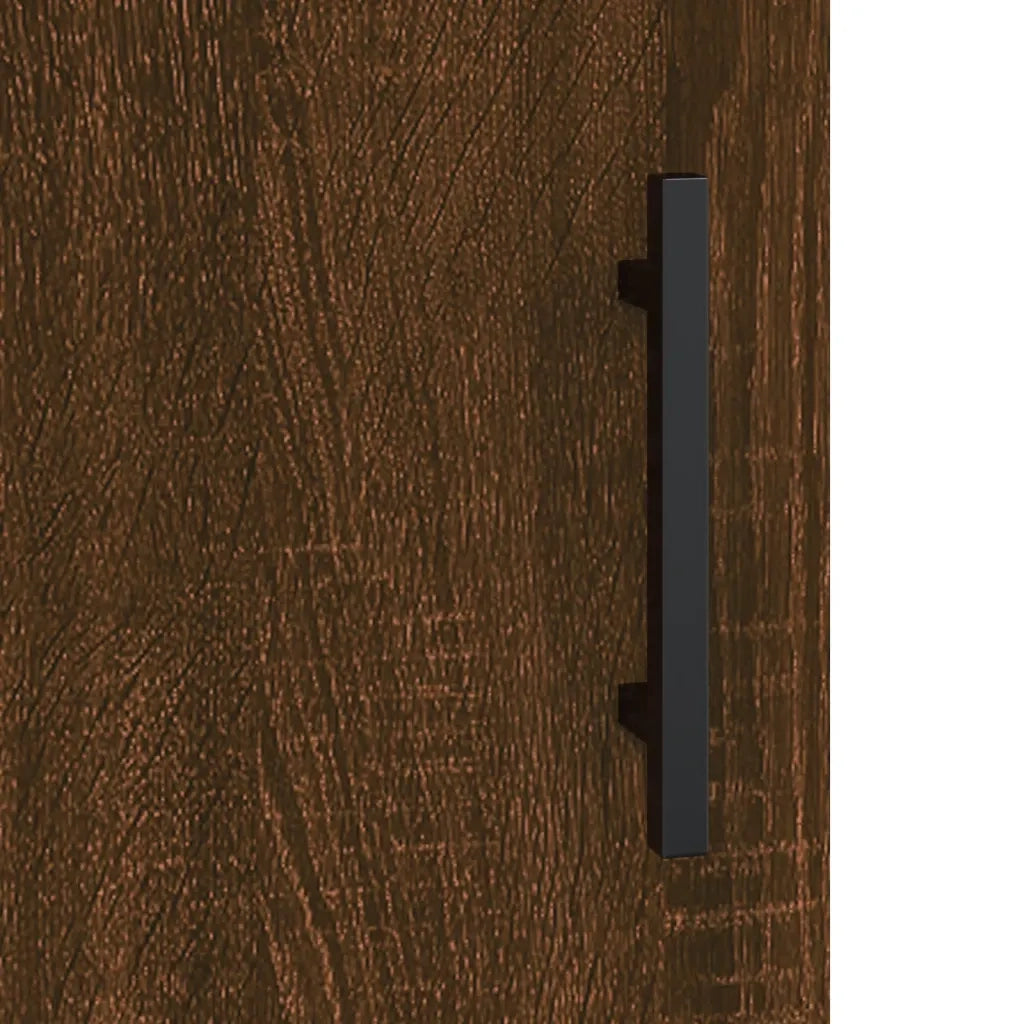 Credenza Rovere Marrone 34,5x34x90 cm in Legno Multistrato 828571