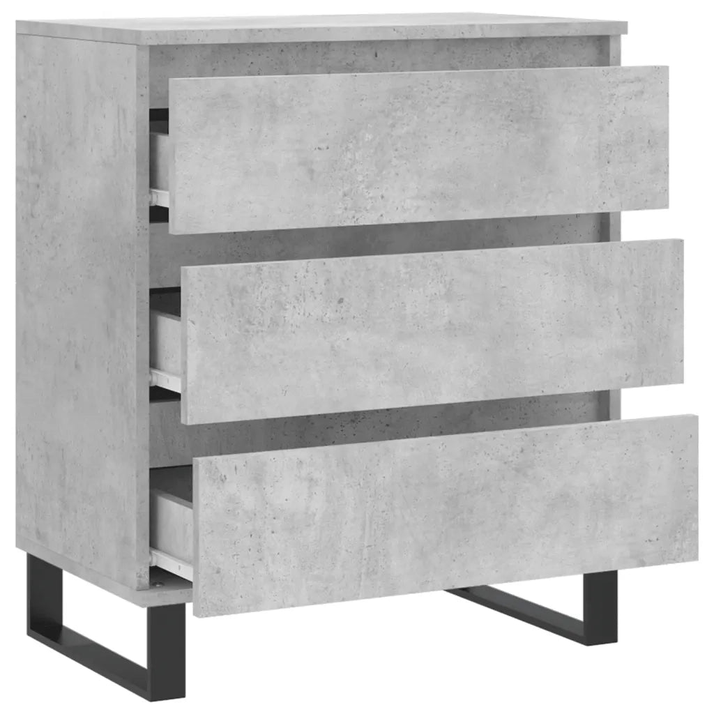 Credenza Grigio Cemento 60x35x70 cm in Legno Multistrato 827192