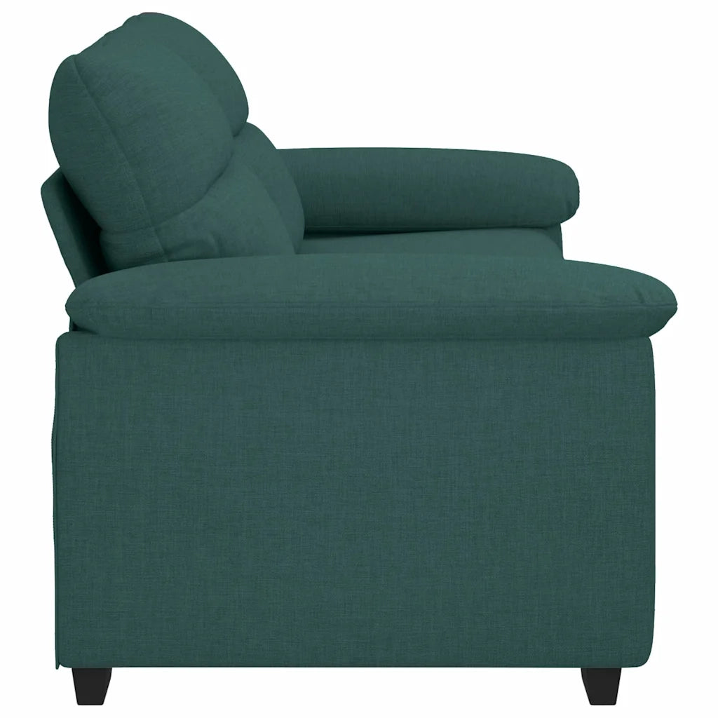 Divano a 2 Posti Verde Scuro 180x81x84 cm in Tessuto 4105312