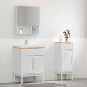 Set di mobili per il bagno con cassetto FLORO 2 pcs Bianco 3385880